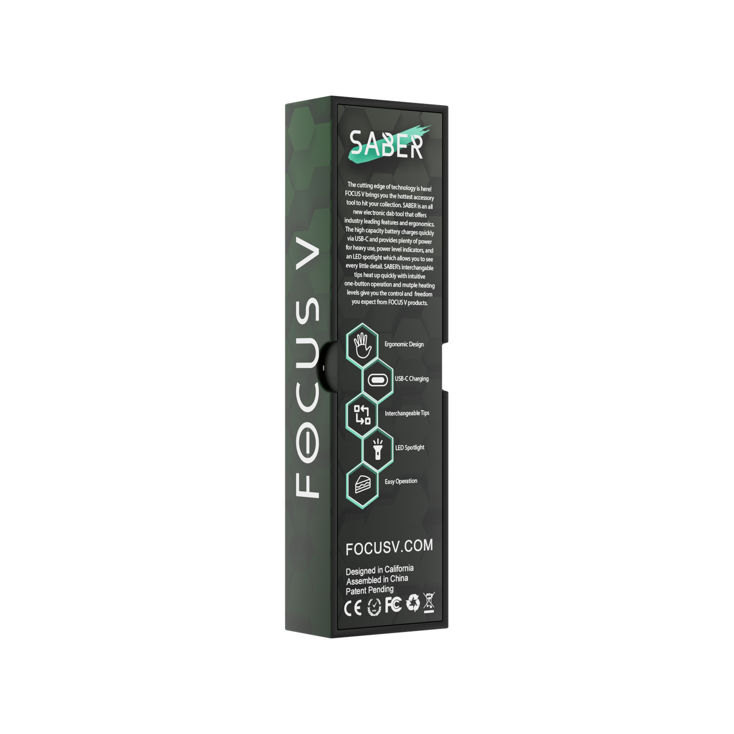 Focus V Saber Electronic Dab Tool - Forest