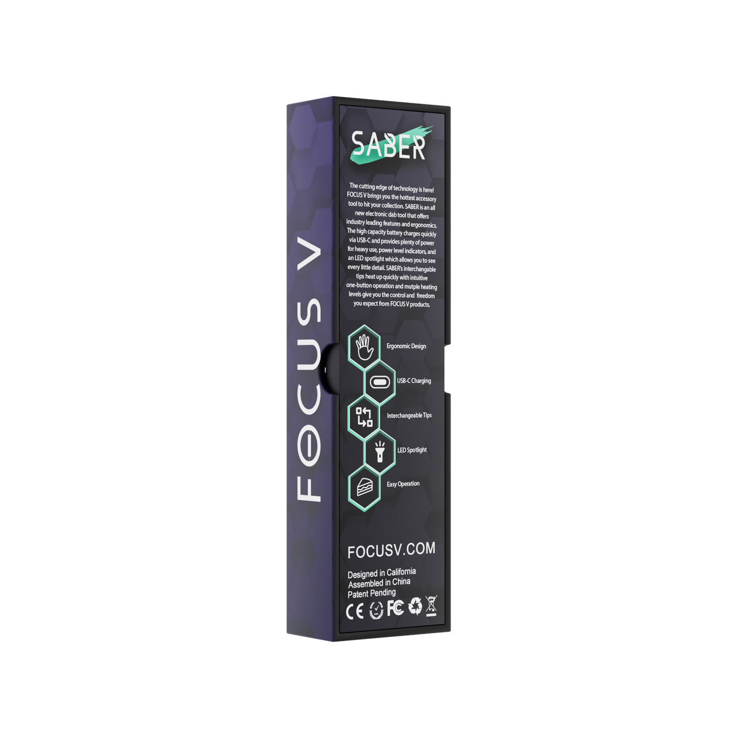 Focus V Saber Electronic Dab Tool - Grape