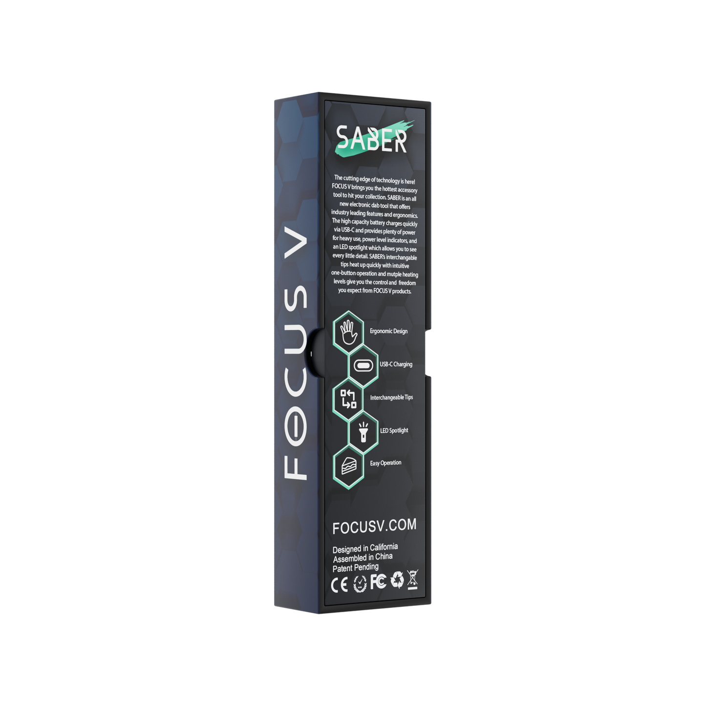 Focus V Saber Electronic Dab Tool - Midnight